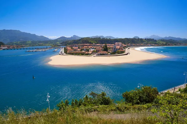 Ribadesella Dorpszicht Vanuit Lucht Asturias Spanje — Stockfoto