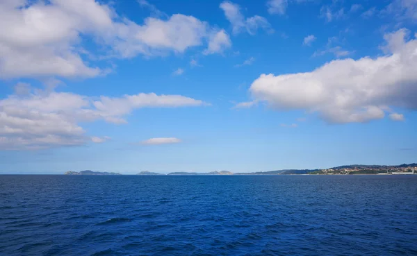 Vigo Skyline Uit Zee Van Galicië Spanje — Stockfoto