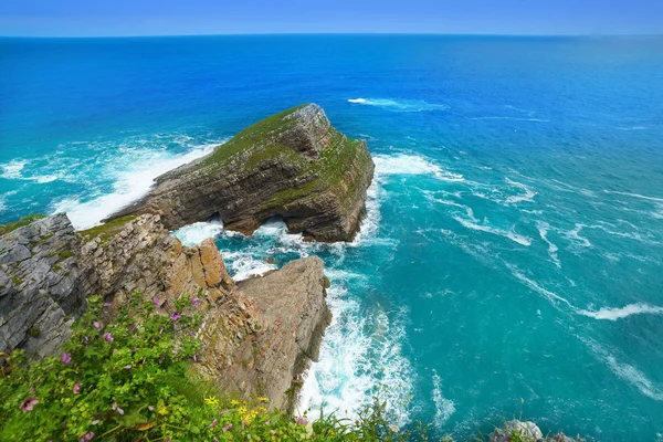 Vidio Cape Cudillero Pobliżu Ovinana Asturias Hiszpania — Zdjęcie stockowe