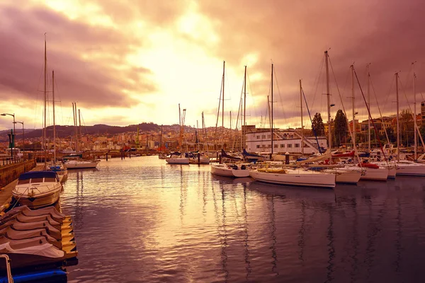 Vigo Skyline Haven Galicië Van Spanje — Stockfoto