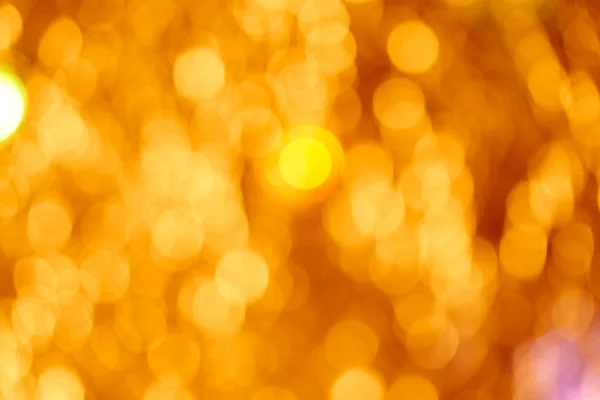 Golden Flare Lights Blur Abstract Yellow Background — Stock Photo, Image