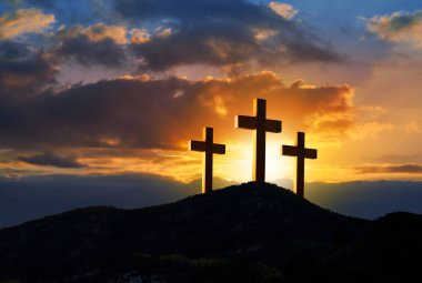 Çarmıha gerilme çapraz Golgota sembolü Hıristiyan din fotoğraf Mount