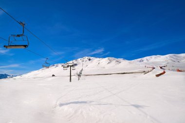 Baqueira bere Lerida Catalonia kayak merkezinde yer Pyrenees İspanya Aran vadisinde