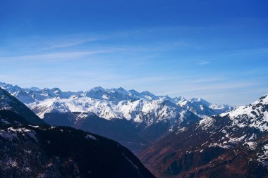 Baqueira bere Lerida Catalonia kayak merkezinde yer Pyrenees İspanya Aran vadisinde