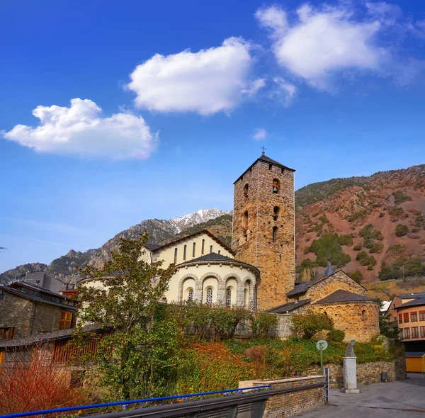 Iglesia Sant Esteve Andorra Vella Los Pirineos — Foto de Stock