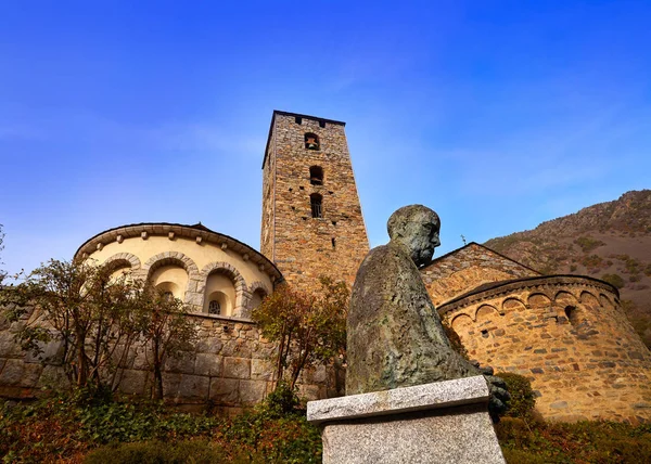 Igreja Sant Esteve Andorra Velha Nos Pirinéus — Fotografia de Stock