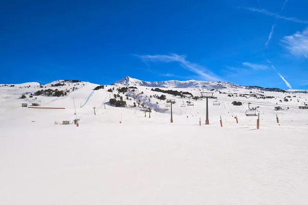 Baqueira Beret Katalonii Lerida Narciarski Miejscu Dolinie Aran Pireneje Hiszpania — Zdjęcie stockowe