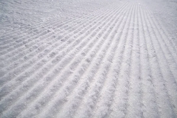 在比利牛斯山滑雪胜地的雪纹理 — 图库照片