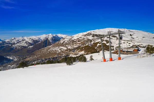 Baqueira Beret Katalonii Lerida Narciarski Miejscu Dolinie Aran Pireneje Hiszpania — Zdjęcie stockowe