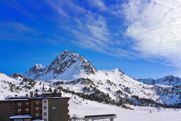 Skigebiet Grau Roig Andorra Sektor Grandvalira Pyreenees — Stockfoto