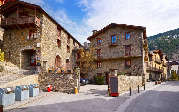 Village Ordino Andorre Pyrénées Dans Domaine Skiable — Photo