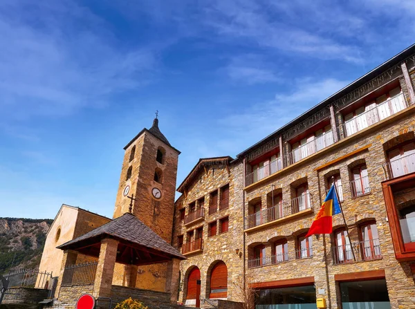 Pueblo Ordino Andorra Pirineos Zona Esquí — Foto de Stock