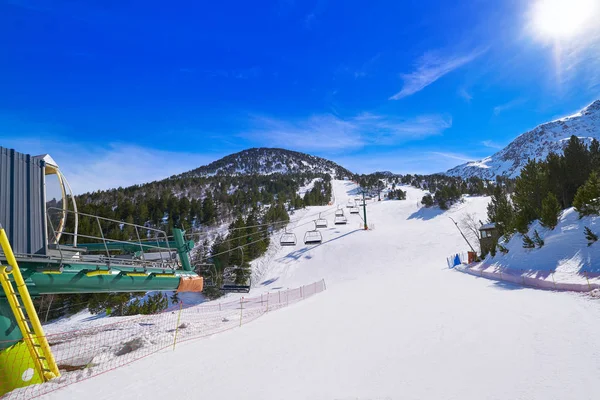 Ordino Arcalis Ski Resort Sektorn Andorra Pyrenéerna — Stockfoto