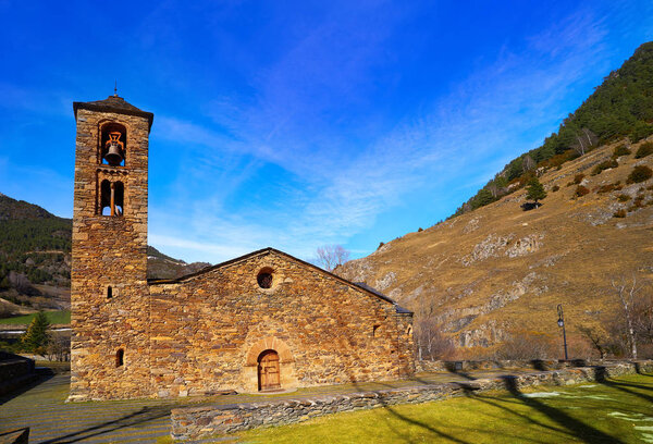 La Cortinada church in Ordino of Andorra Pyrenees