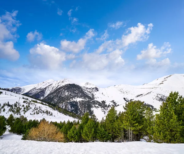 Pal Ski Resort Andorra Pyrenees Mountains Sunny Day — Stock Photo, Image
