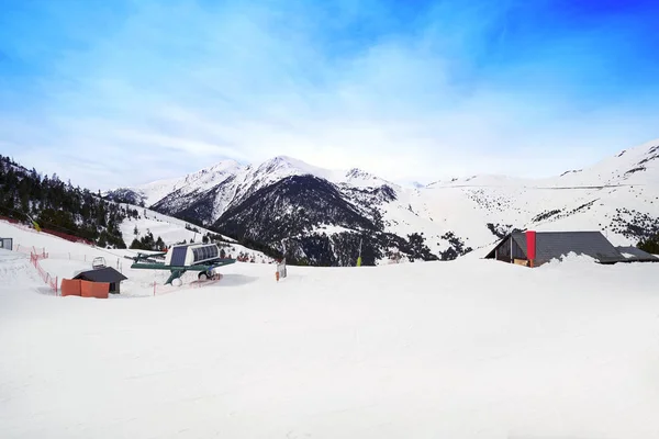 Lyžařské Středisko Andoře Pyrenejí Slunečný Den Pal — Stock fotografie