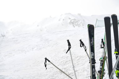 Pas de la Casa ski resort of Andorra in Grandvalira sector clipart