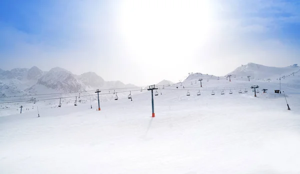 Pas Casa Ośrodek Narciarski Andory Sektorze Grandvalira — Zdjęcie stockowe