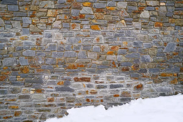 Каменная Стена Андорре Пиренеях — стоковое фото