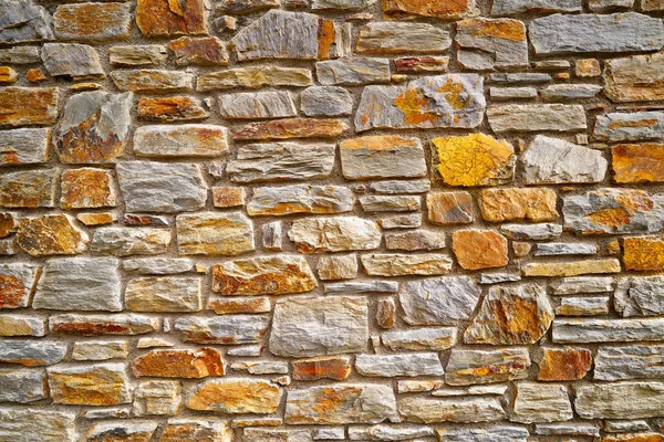 Slate Stone Masonry Stone Wall Andorra Pyrenees — Stock Photo, Image