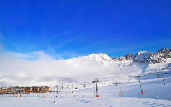 Andorra Pas Casa Resort Sector Grandvalira Nas Montanhas Dos Pirenéus — Fotografia de Stock