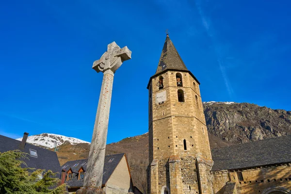 Eglise Village Salardu Lerida Catalogne Espagne Pyrénées Dans Vallée Aran — Photo