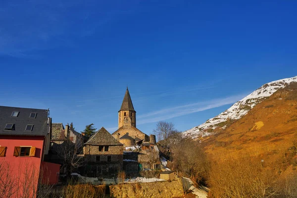 Chiesa Del Villaggio Salardu Lerida Catalogna Spagna Pirenei Nella Valle — Foto Stock