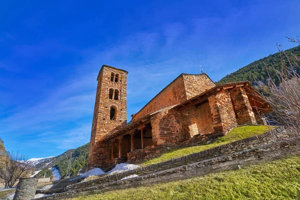 Sant Joan Caselles Chuch Canillo Andorra Pyrenees — стокове фото