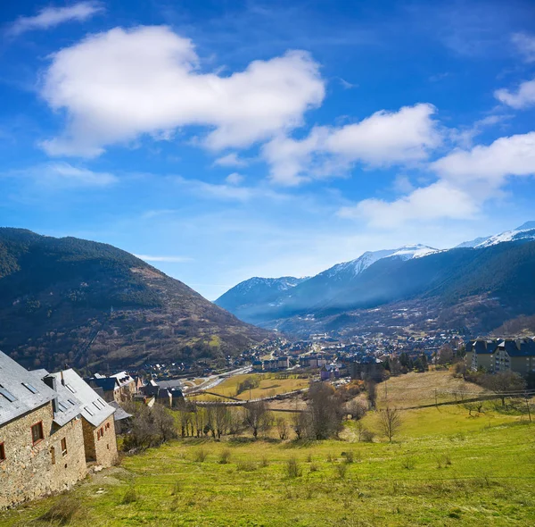 Vielha Anche Villaggio Viella Lerida Catalogna Spagna Valle Dell Aran — Foto Stock