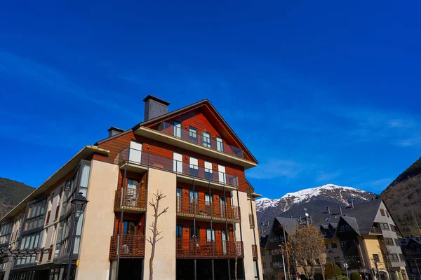 Vielha Également Village Viella Lerida Catalogne Espagne Vallée Aran Dans — Photo