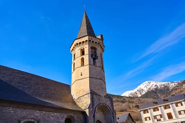 Vielha Viella Kirke Sant Miqueu Lerida Catalonia Spania Arandalen Pyreneene – stockfoto