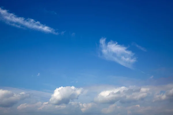 Perfect Blauwe Hemel Met Wolken Zonnige Dag — Stockfoto