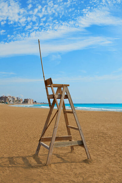 Burriana beach in Castellon of Mediterranean Spain