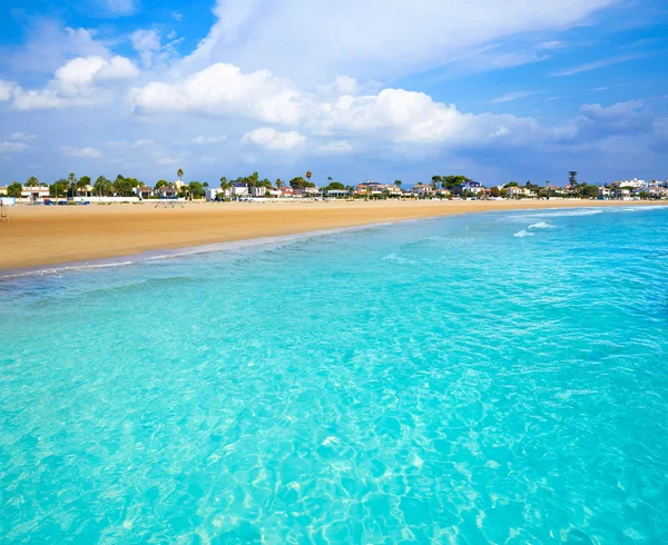 Spiaggia Burriana Castellon Del Mediterraneo Spagna — Foto Stock