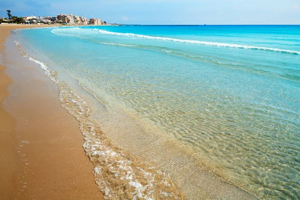 Praia Burriana Castellon Mediterrâneo Espanha — Fotografia de Stock
