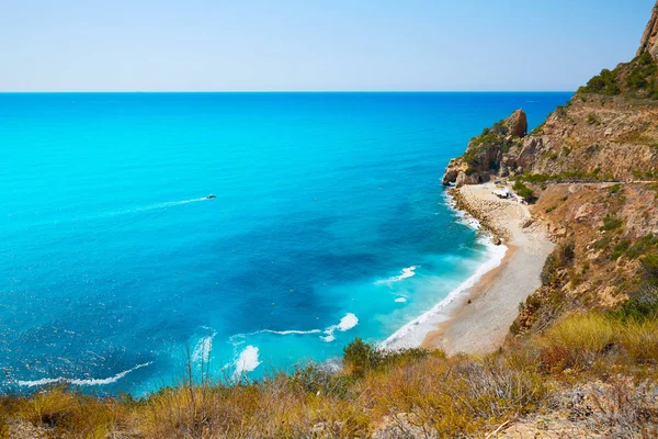 Pláž Cala Del Moraig Benitachell Alicante Španělsku — Stock fotografie