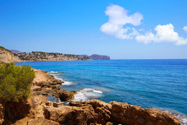 Benissa Plaży Cala Pinets Również Benisa Alicante Hiszpanii — Zdjęcie stockowe