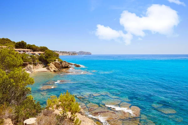 Cala Fustera Playa Benissa También Benisa Alicante España — Foto de Stock