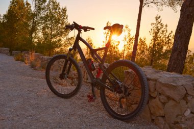 Denia Alicante Mtb bisiklet dağ bisikleti ile Montgo gelen