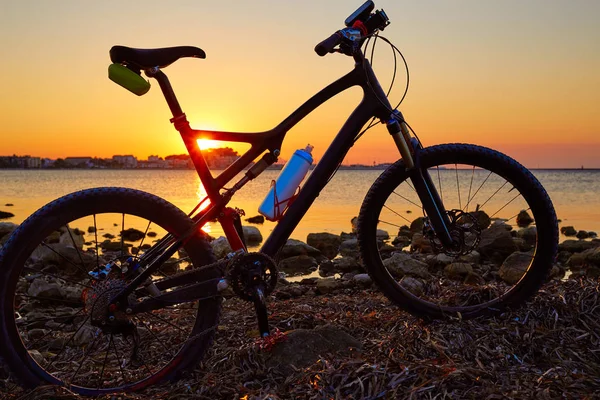 Denia Praia Las Rotas Com Bicicleta — Fotografia de Stock