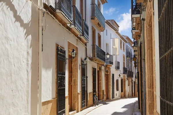 Javea Também Xabia Cidade Velha Fachadas Brancas Mediterrâneo Alicante Espanha — Fotografia de Stock