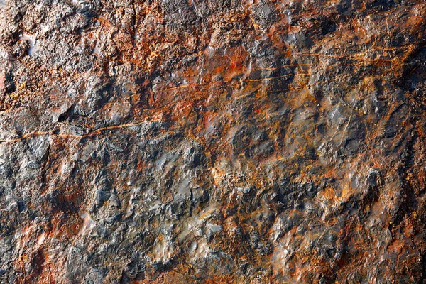 Πέτρα Υφή Στην Ακτή Παραλία Ερυθρό Οξείδιο Του — Φωτογραφία Αρχείου
