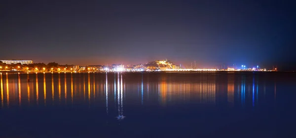 Denia Günbatımı Manzarası Las Rotas Akdeniz Alicante Spanya Dan — Stok fotoğraf