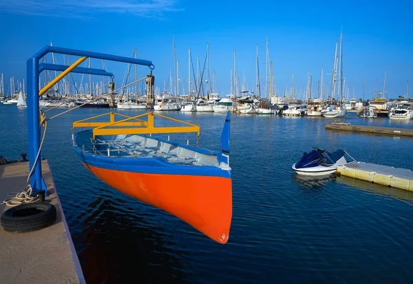 Barche Denia Marina Nautico Provincia Alicante Spagna — Foto Stock