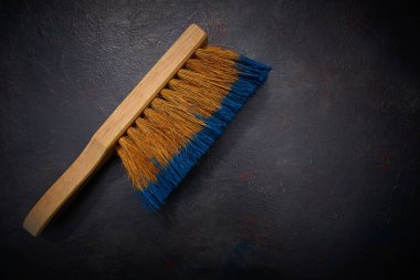 Fırça aracı ressam grunge siyah arka plan üzerinde