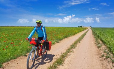 Saint James Way Levante İspanya Bisiklet içinde Camino de Santiago tarafından motorcu