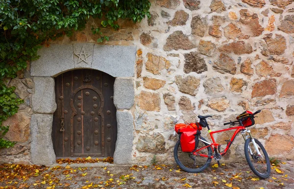 Camino Santiago Med Cykel Saint James Sätt Att Levante — Stockfoto