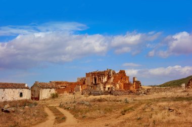 Silo de tellez Toledo Saint James Way Kastilya La Mancha, İspanya