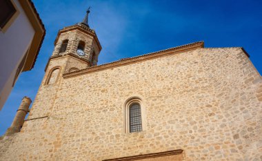 Toledo, Kastilya La Mancha Tembleque Kilisesi Saint james yolda