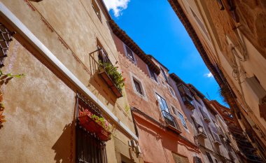 Toledo facades in Castile La Mancha of Spain clipart